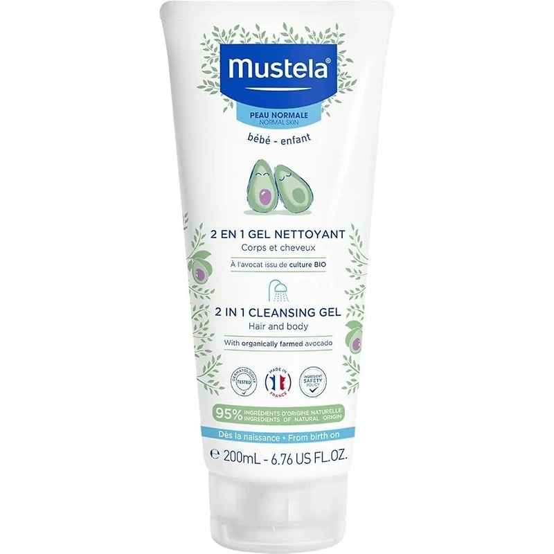 Gel Nettoyant 2 en 1 Bébé à l'avocat BIO