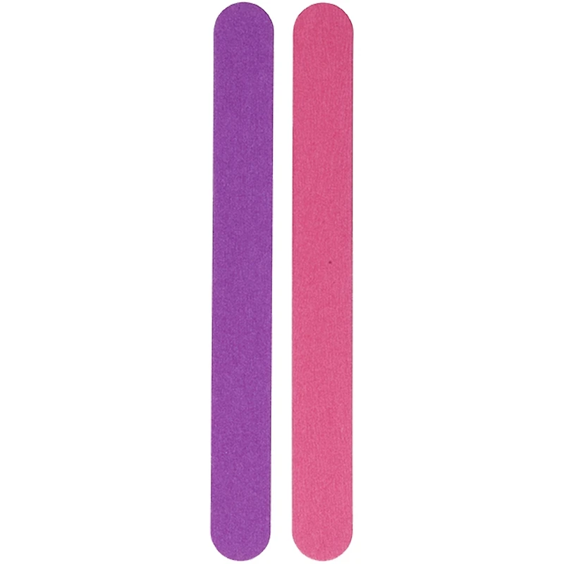 6 Limes manucure bois mauves 12 cm + 6 rose offertes