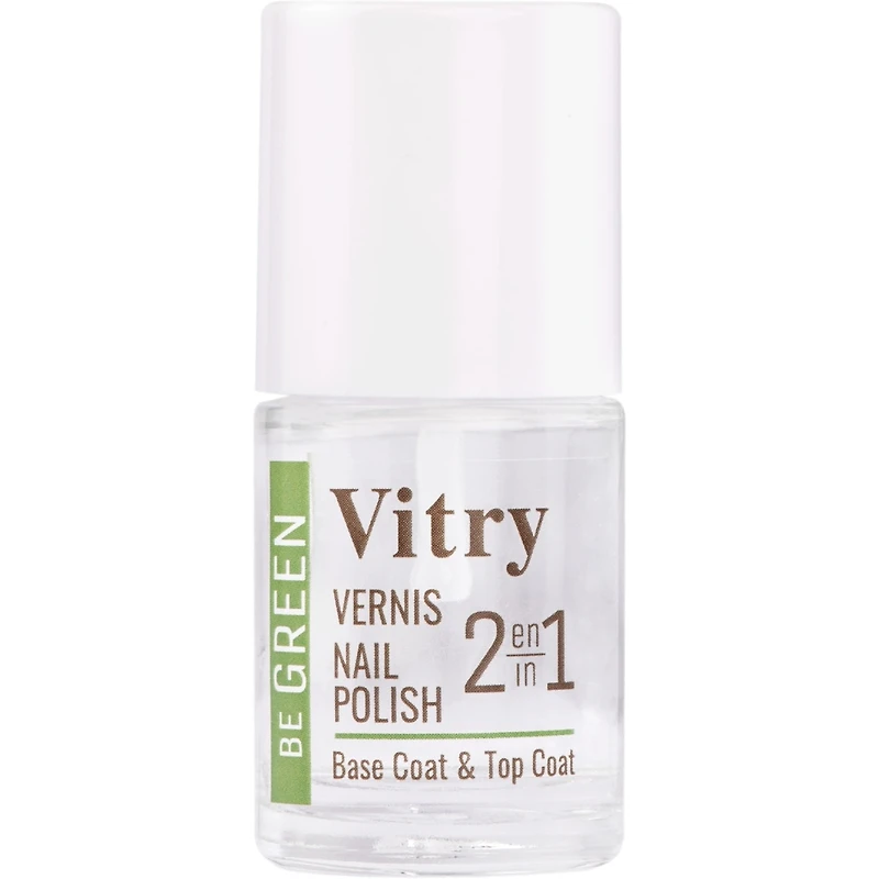 Vitry Vernis À Ongle Be Green 2 En 1 Base Et Top Coat 10ml