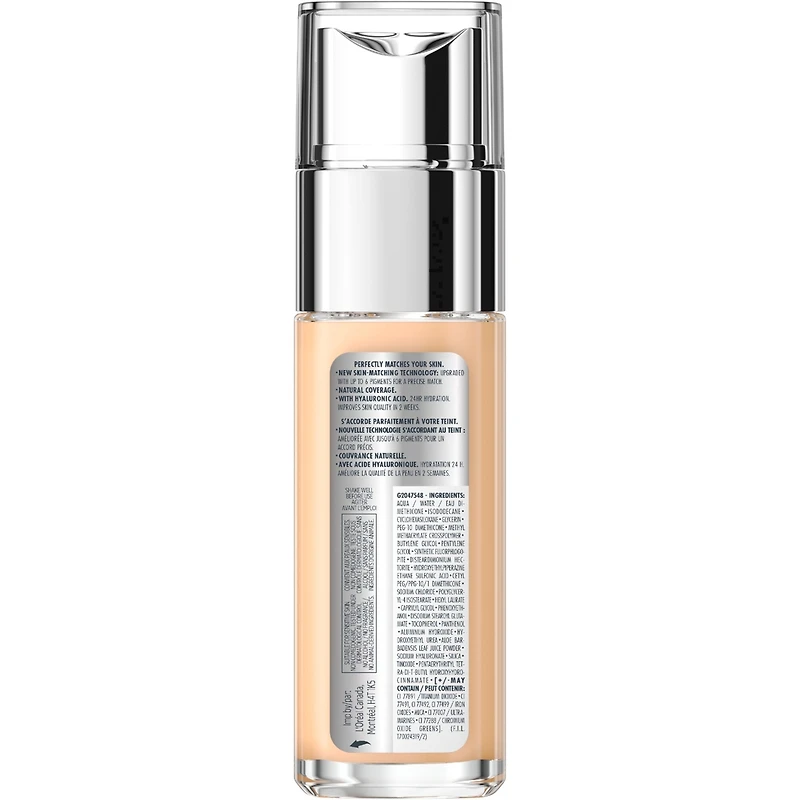 True Match Foundation with Hyaluronic Acid & Moisturizing Care