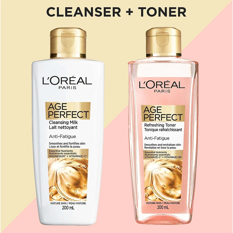 Age Perfect Lait Nettoyant visage revitalisant pour peau mature, Vitamine C