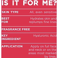 Revitalift Crème de yeux pour le visage Hydratant avec acide hyaluronique, sans parfum, sans alcool