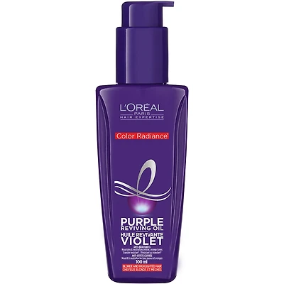 L'Oreal Paris Hair Expertise Color Radiance Purple Reviving Oil, For Bleached, Blonde, and Highlighted Hair, 100ml