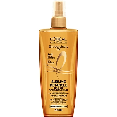 L'Oreal Paris Extraordinary Oil Sublime Detangle, Vaporisateur Sans Rinçage, Pour Cheveux Secs, Protection Contre Frisottis