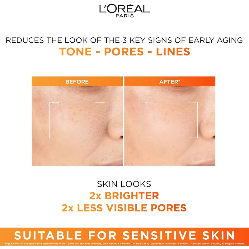 Sérum illuminateur à 12 % de vitamine C pure, peau 2x plus lumineuse