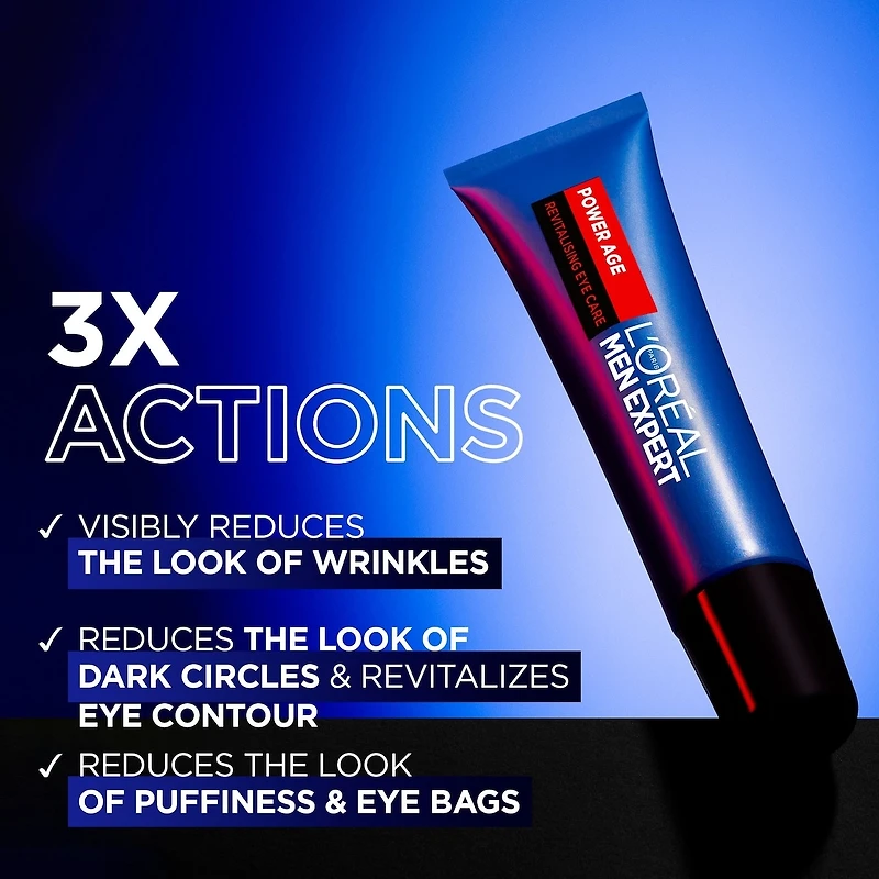 Men Expert Power Age Revitalizing Eye Care, with Hyaluronic Acid
