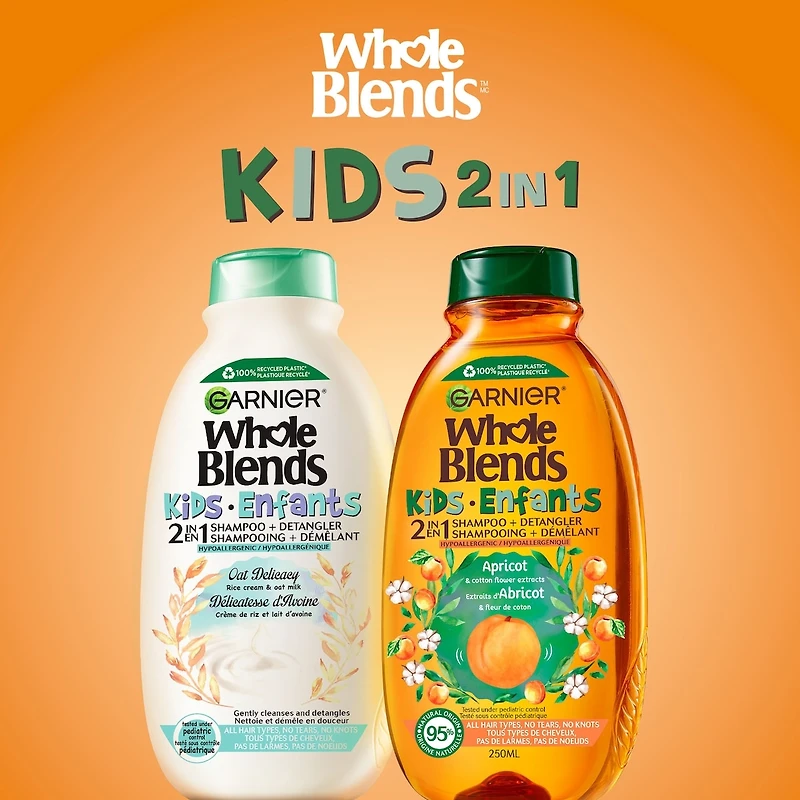 Whole Blends Kids Apricot & Cotton Flower 2-In-1 Shampoo