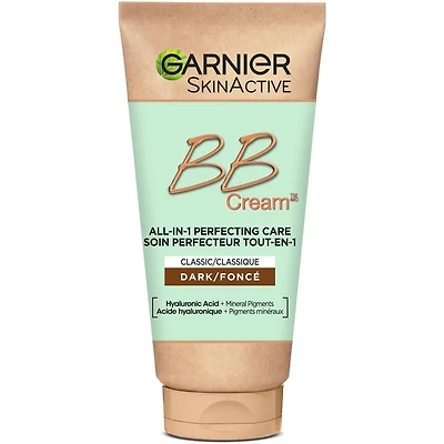 Garnier SkinActive BB Cream Classic with Hyaluronic Acid & Aloe, Dark, 50ml