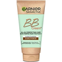 Garnier Crème BB pour Anti-Âge avec Acide Hyaluronique + Aloe Vera, Perfecteur de Peau, SkinActive, Foncés - 50ml