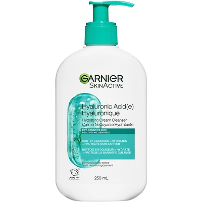 Crème nettoyante hydratante à l'acide hyaluronique