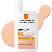 Anthelios Mineral Tinted Ultra-Fluid Face Sunscreen Lotion SPF50 For Sensitive Skin