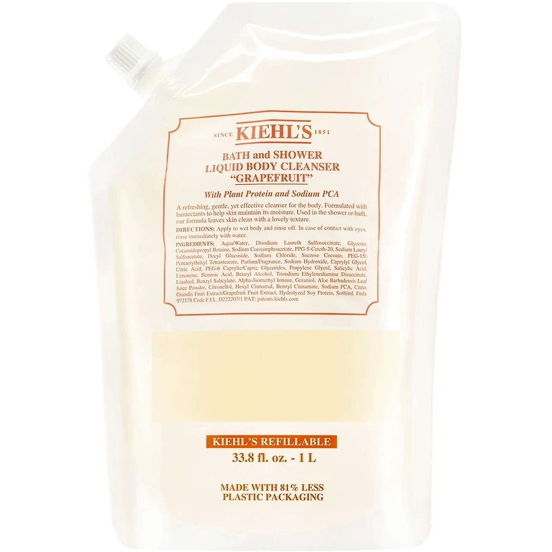 Recharge de Gel Liquide Nettoyant Douche et Bain