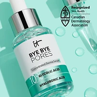 10% D'acide Glycolique, Acide Hyaluronique Sérum Concentré Bye Bye Pores