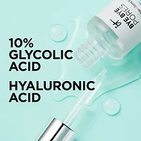 10% D'acide Glycolique, Acide Hyaluronique Sérum Concentré Bye Bye Pores