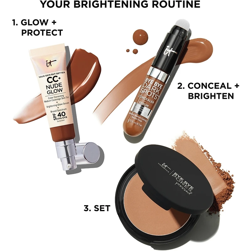 Bye Dark Spots Concealer + Serum with 2% Niacinamide
INSTANT NATURAL COVERAGE CLINICALLY FADES DRAK SPOTS*