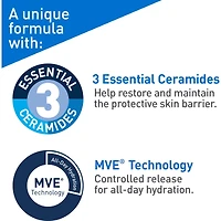 Moisturizing Cream Daily Face & Body Moisturizer for Dry Skin with Hyaluronic Acid & 3 Ceramides