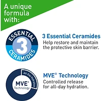 Nettoyant Hydratant pour le Visage avec Acide Hyaluronique et 3 Céramides , Nettoyant Quotidien pour le Visage pour Peau Normale à Sèche , Sans Parfum