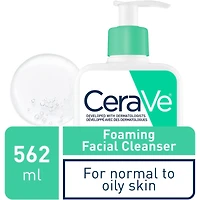 Nettoyant moussant doux pour le visage pour peau mixte à grasse