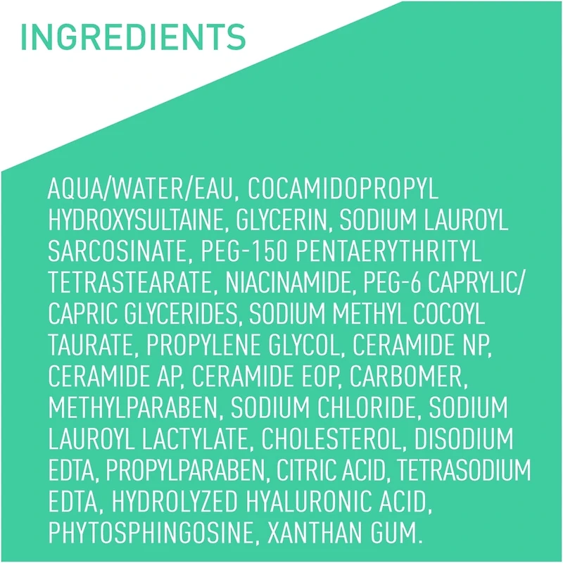 Nettoyant moussant doux pour le visage pour peau mixte à grasse