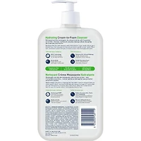 Nettoyant Crème Moussante Hydratante de CeraVe Démaquille Avec acide hyaluronique et sans parfum