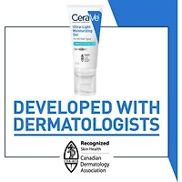 Gel hydratant ultra-léger | Lotion pour le visage avec céramides, niacinamide et acide hyaluronique | Sans parfum