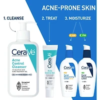 Nettoyant concentré contre l'acné CeraVe | Nettoyant visage à 2% d'acide salicylique avec argile purifiante pour peaux grasses et points noirs | Sans parfum