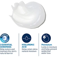 Pommade cicatrisante CeraVe | Hydratant protecteur cutanée au pétrolatum pour peau sèche avec acide hyaluronique et céramides | Sans lanoline et sans parfum
