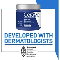 Pommade cicatrisante CeraVe | Hydratant protecteur cutanée au pétrolatum pour peau sèche avec acide hyaluronique et céramides | Sans lanoline et sans parfum