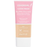 COVERGIRL - Fond de teint couvergance légère Clean Fresh, formulé sans parabènes, sulfates, huile minérale et talc. Enrichi en niacinamide, lait coco aloès, 100 % végétalien cruauté envers les animaux