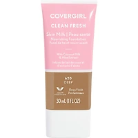 COVERGIRL - Fond de teint couvergance légère Clean Fresh, formulé sans parabènes, sulfates, huile minérale et talc. Enrichi en niacinamide, lait coco aloès, 100 % végétalien cruauté envers les animaux
