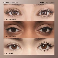 Lash Idôle Non-clumping mascara for fanned out, volumized lashes up to 24hr