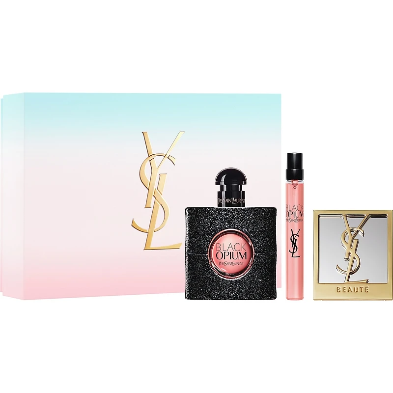 Coffret cadeau Black Opium Eau de Parfum et miroir
