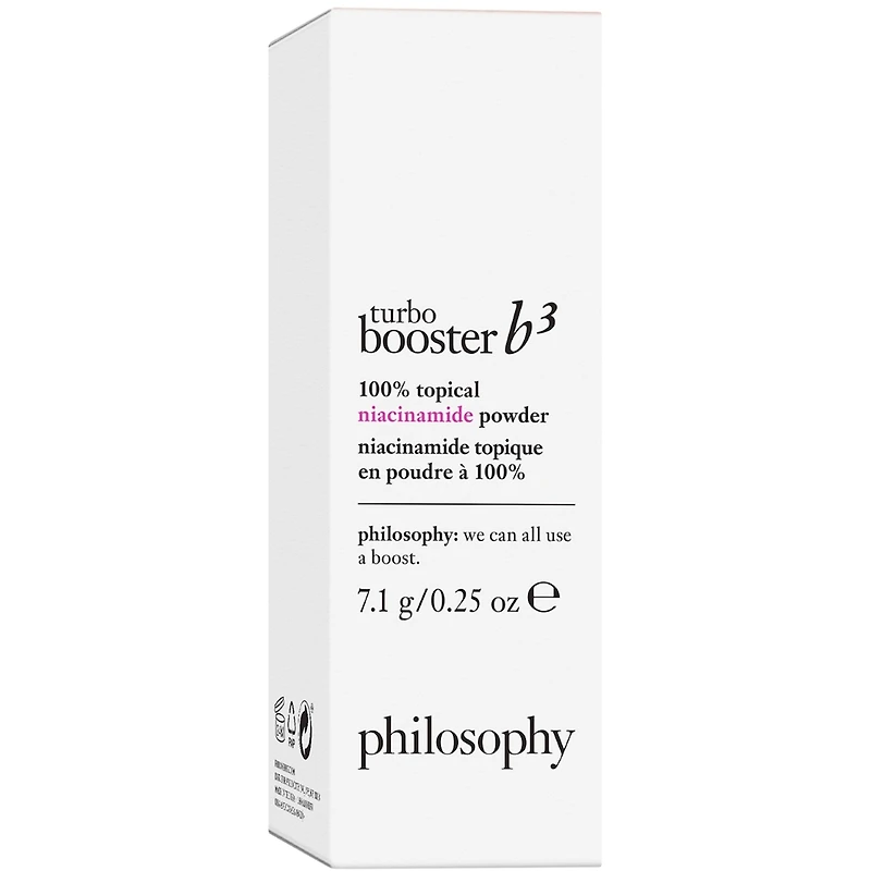 niacinamide topique en poudre à 100 % turbo booster b3