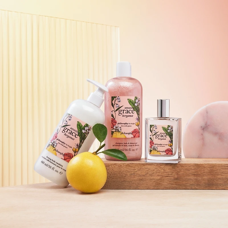 amazing grace bergamot shampoo, bath & shower gel
