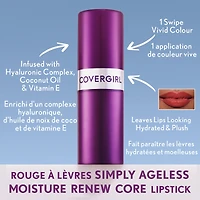 Simply Ageless Moisture Renew Core Lipstick Infused with Hyaluronic Complex, Coconut Oil & Vitamin E