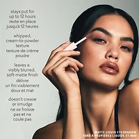 Matte Liquid Eyeshadow, 12-hour wear, transfer & crease-proof, streak-free, soft-matte finish