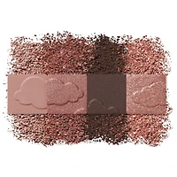 Palette de 4 fards à paupières Clean fresh, formule propre et végétalienne sans talc, huile minérale, paraben parfum, hautement pigmenté