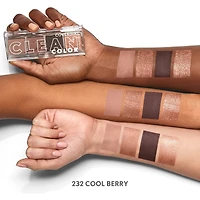 Palette de 4 fards à paupières Clean fresh, formule propre et végétalienne sans talc, huile minérale, paraben parfum, hautement pigmenté