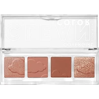 Clean Fresh Colour Quad, and vegan formula without talc, mineral oil, paraben fragrance, highly pigmented eyeshadow