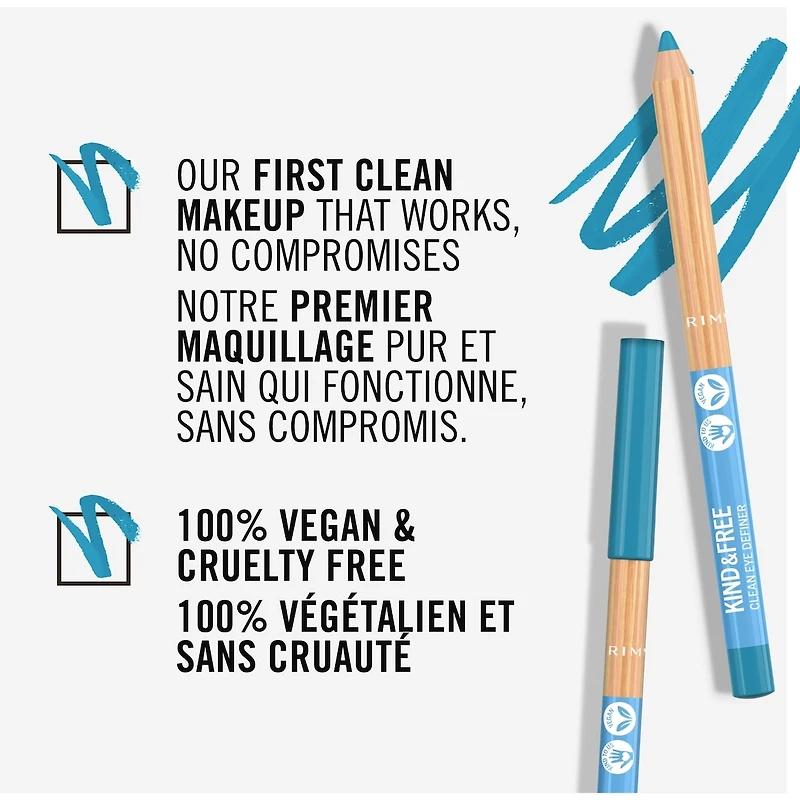 KIND & FREE™ Eye Definer, 100% vegan, ultra-Creamy, buttery texture, intense pigmentation, lasts up to 12 hours