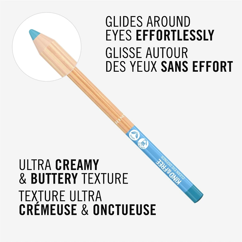 KIND & FREE™ Eye Definer, 100% vegan, ultra-Creamy, buttery texture, intense pigmentation, lasts up to 12 hours