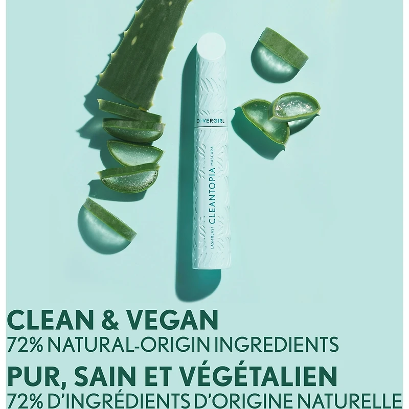 Lash Blast Cleantopia Mascara, clean Volumizing plant-powered vegan Formula