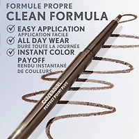 Perfect Point Plus Eyeliner, micro-fine point, precise line, built-in smudger tip for a softer, smokier look