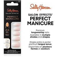 Salon Effects® Perfect Manicure™ press-on nails, longwearing, includes 24 premium fake nail