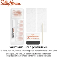 Salon Effects® Perfect Manicure™ press-on nails, longwearing, includes 24 premium fake nail
