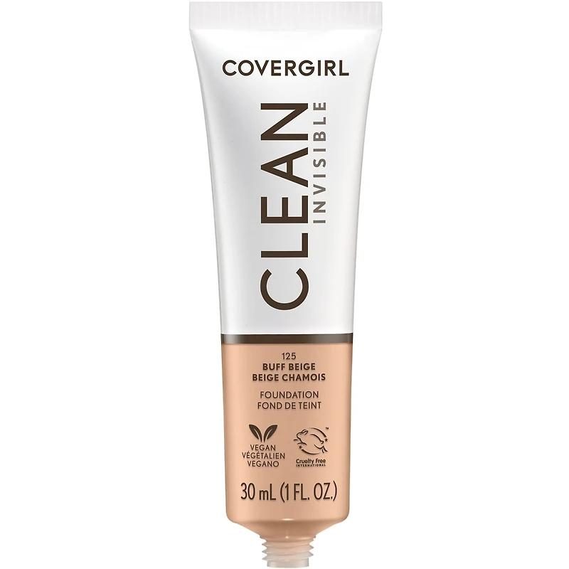 Clean Invisible, Foundation, Blendable Formula, Buildable Coverage, Lightweight, Natural Finish, Non-Comedogenic