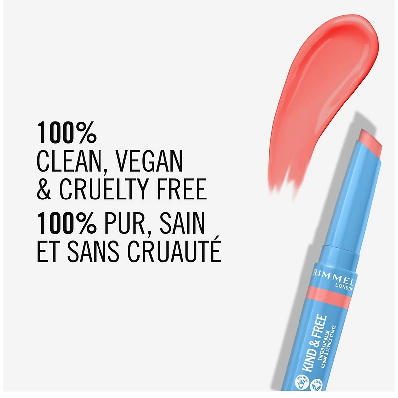 Kind & Free™ Tinted Lip Balm, Hydrating, Lightweight, Vegan Formula