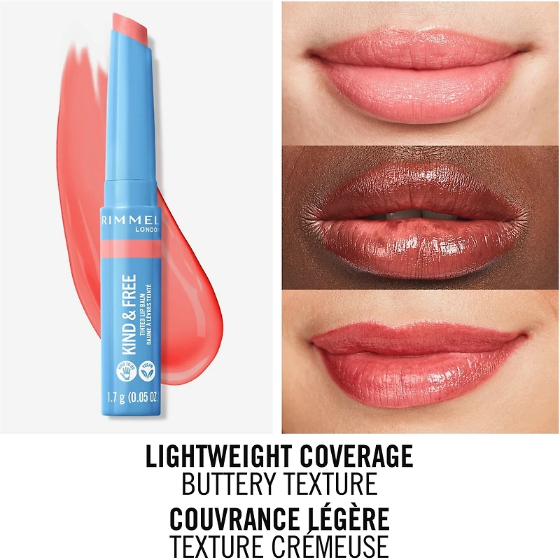 Kind & Free™ Tinted Lip Balm, Hydrating, Lightweight, Vegan Formula