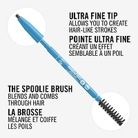 Définisseur de sourcils Kind & Free™, double embout pointe ultra fine et brosse, SANS huiles minérales, formule végétalienne