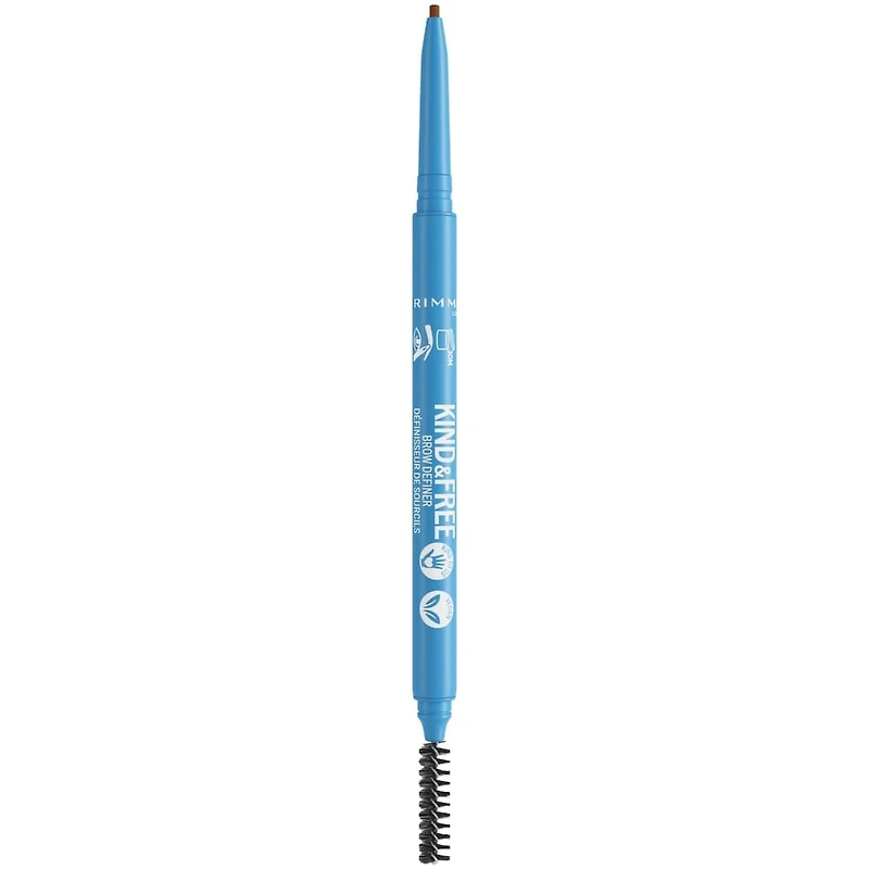 Kind & Free™ Brow Definer, Dual Ended Ultra Fine Tip and Spoolie, NO mineral oils, Vegan Formula